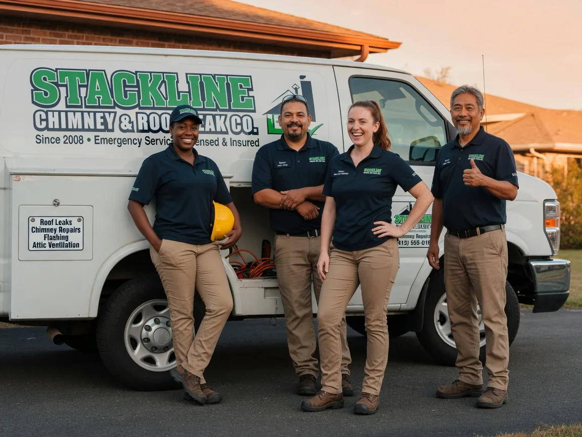 Chimney flashing repair company in Portland, TX